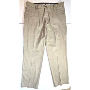 Dockers  Pants Men 37x30 Tan Straight Chino Flex Comfort Pockets Office Casual